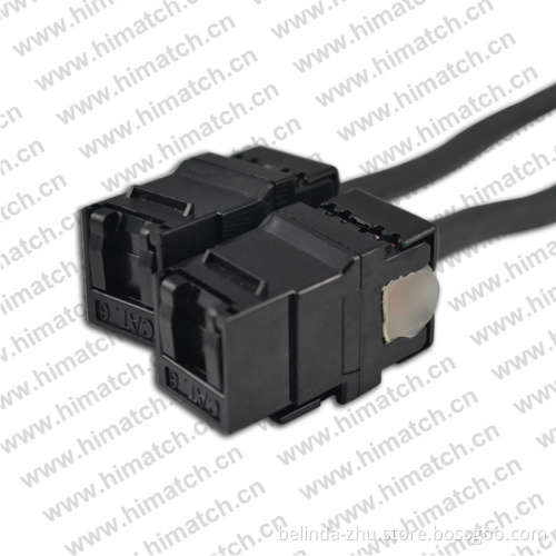 Panel Mount CAT6 to CAT6 Cable Network Cable